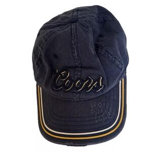 Coors Beer Hat Distressed One Size Fits Most 100% Cotton RN 115665 Cool Beer Cap